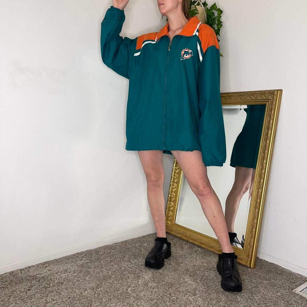Miami dolphins full zip windbreaker